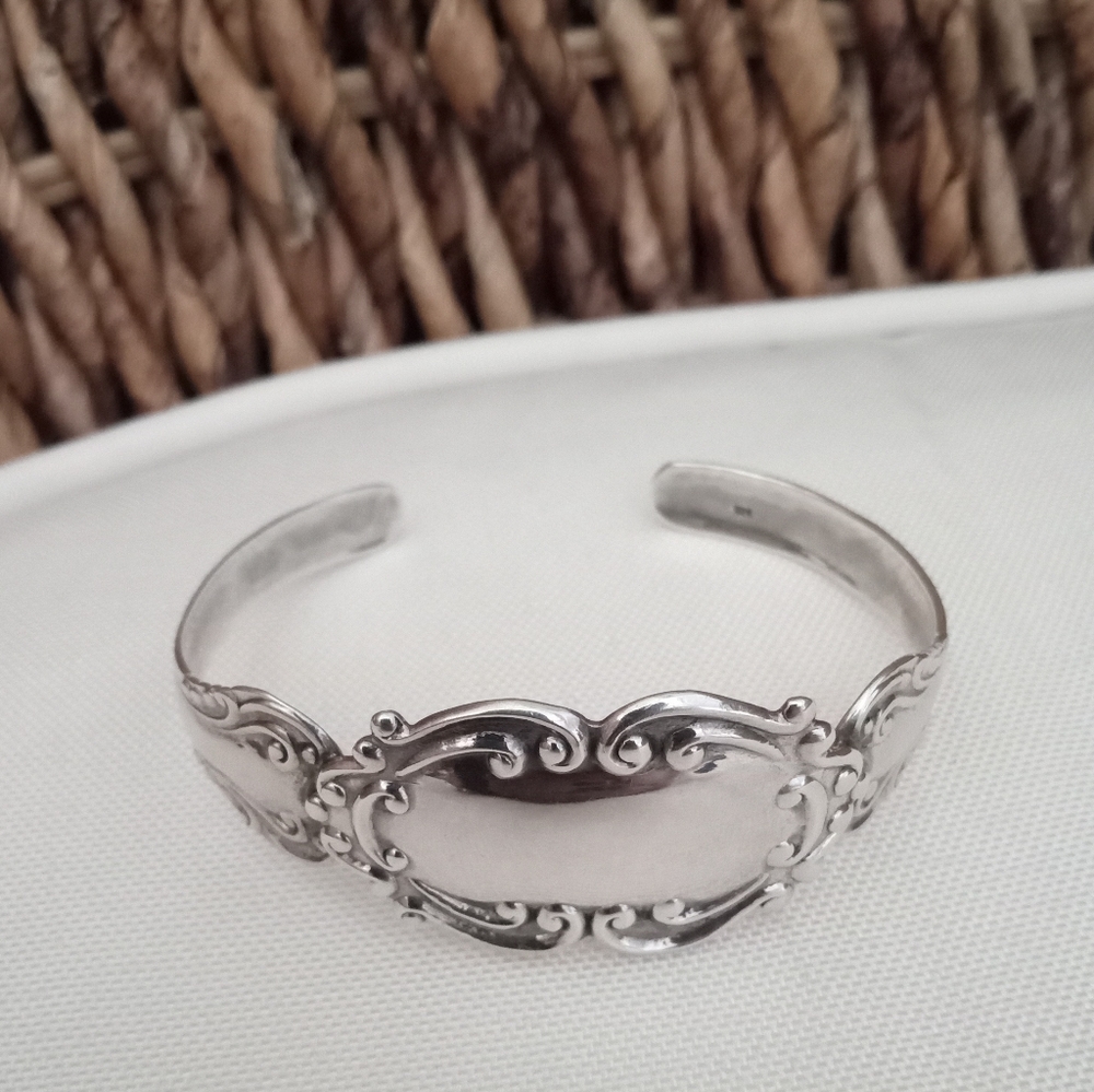 Artisan Handcrafted Solid Sterling Silver Cuff Br… - image 1